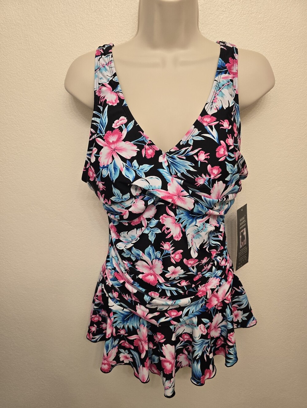 NWT Shore Shapes Swimwear Floral One Piece Swimsuit
